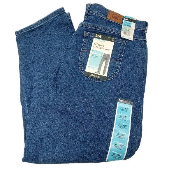 Lee Women's Jeans Size 16 Short Relaxed Straight Leg - Picture 1 of 12